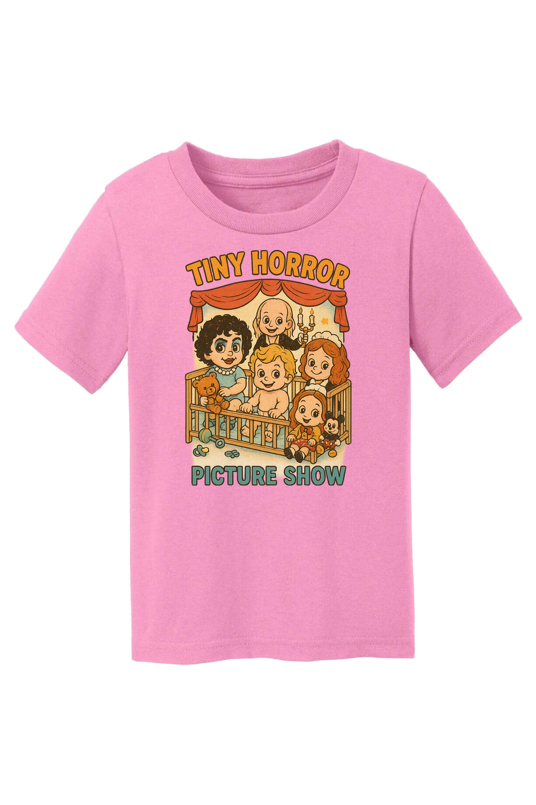 Tiny Horror Picture Show T-Shirt - light blue