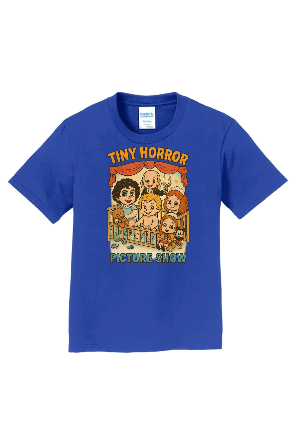 Tiny Horror Picture Show T-Shirt - royal blue