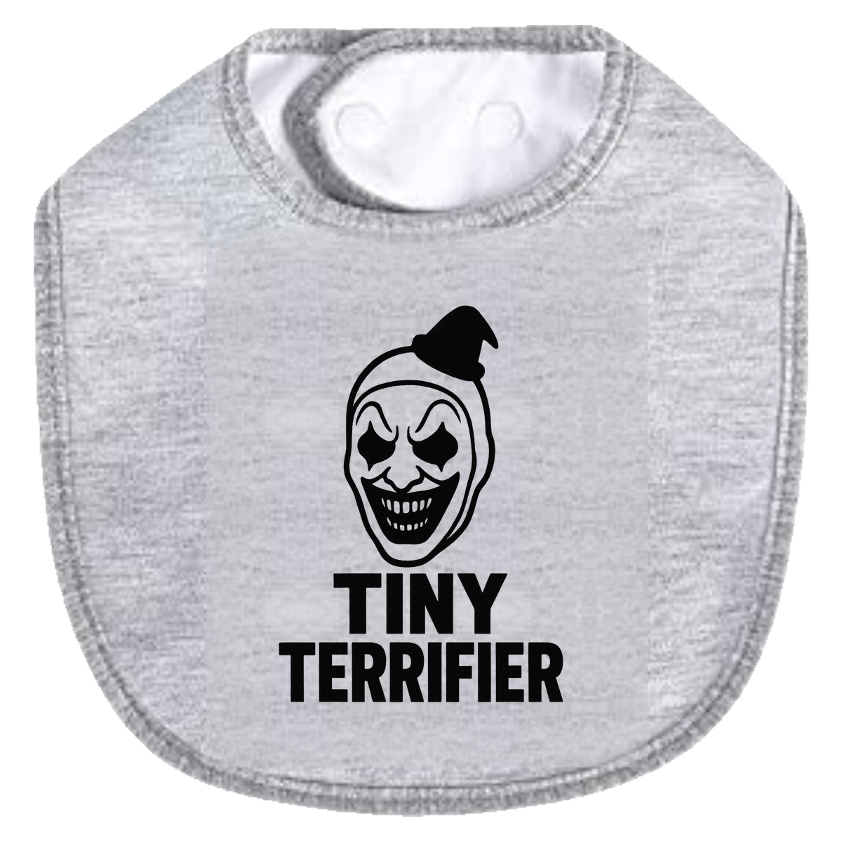 Tiny Terrifier Bib - gray