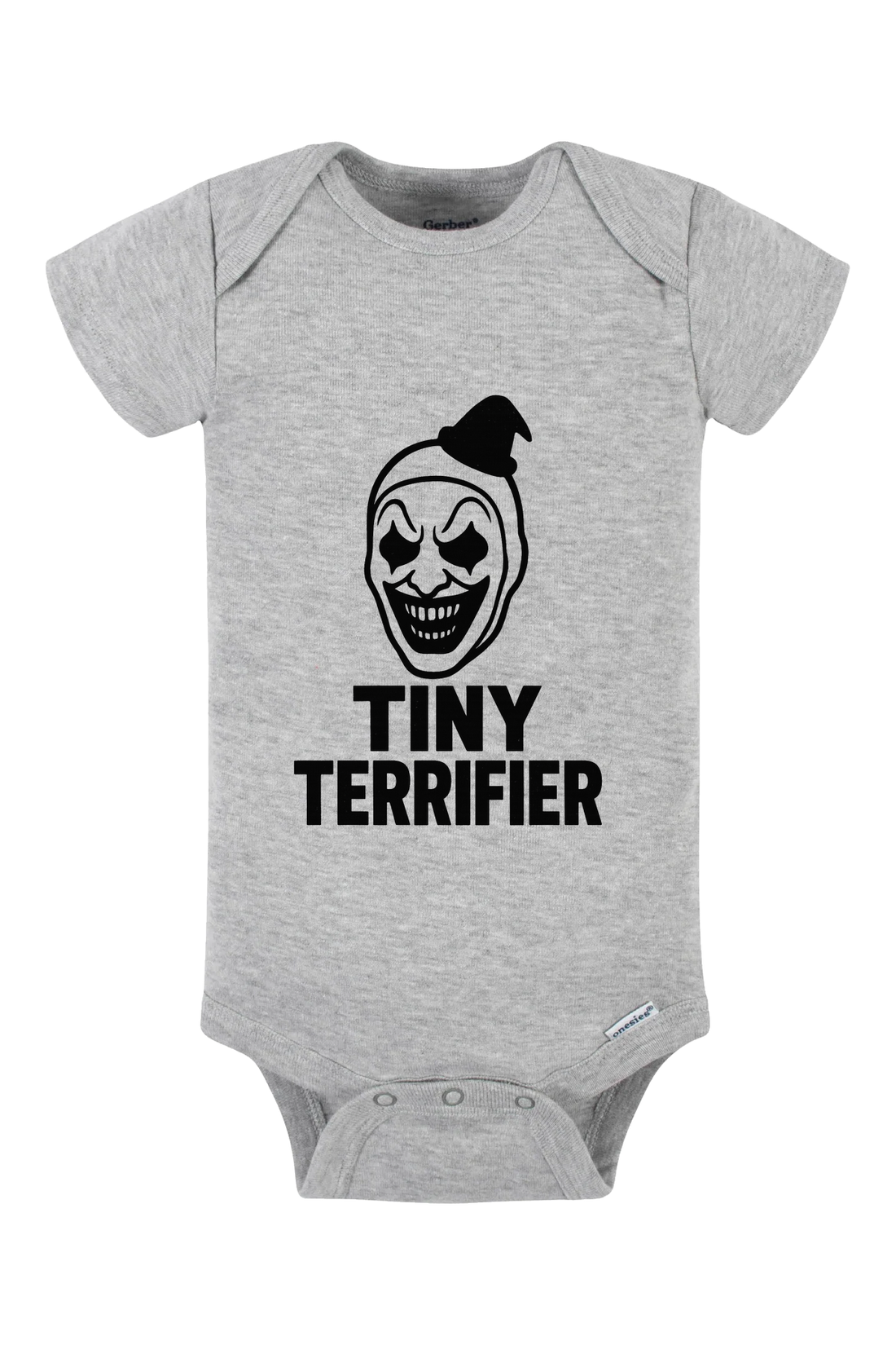 Tiny Terrifier Onesie - gray