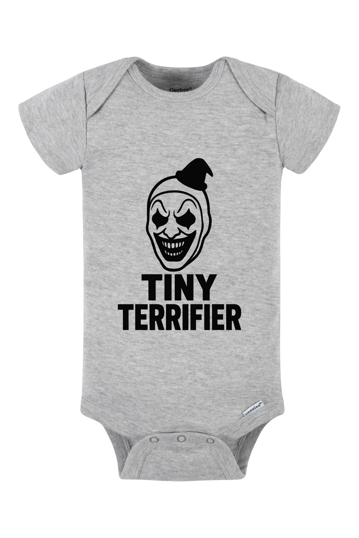 Tiny Terrifier Onesie - gray