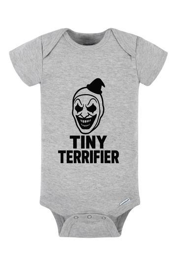 Tiny Terrifier Onesie - gray