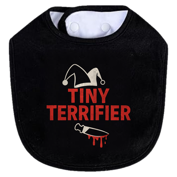 Tiny Terrifier Hat Knife Bib - black