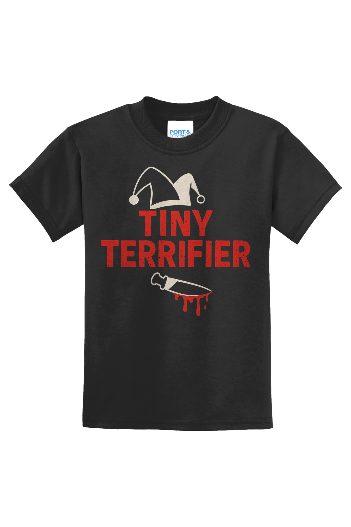 Tiny Terrifier Hat Knife T-Shirt - black