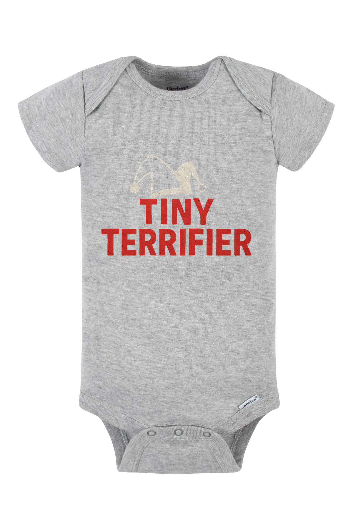Tiny Terrifier ONLYHAT Onesie - gray