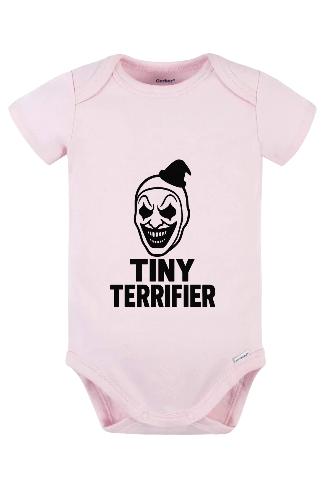Tiny Terrifier Onesie - pink
