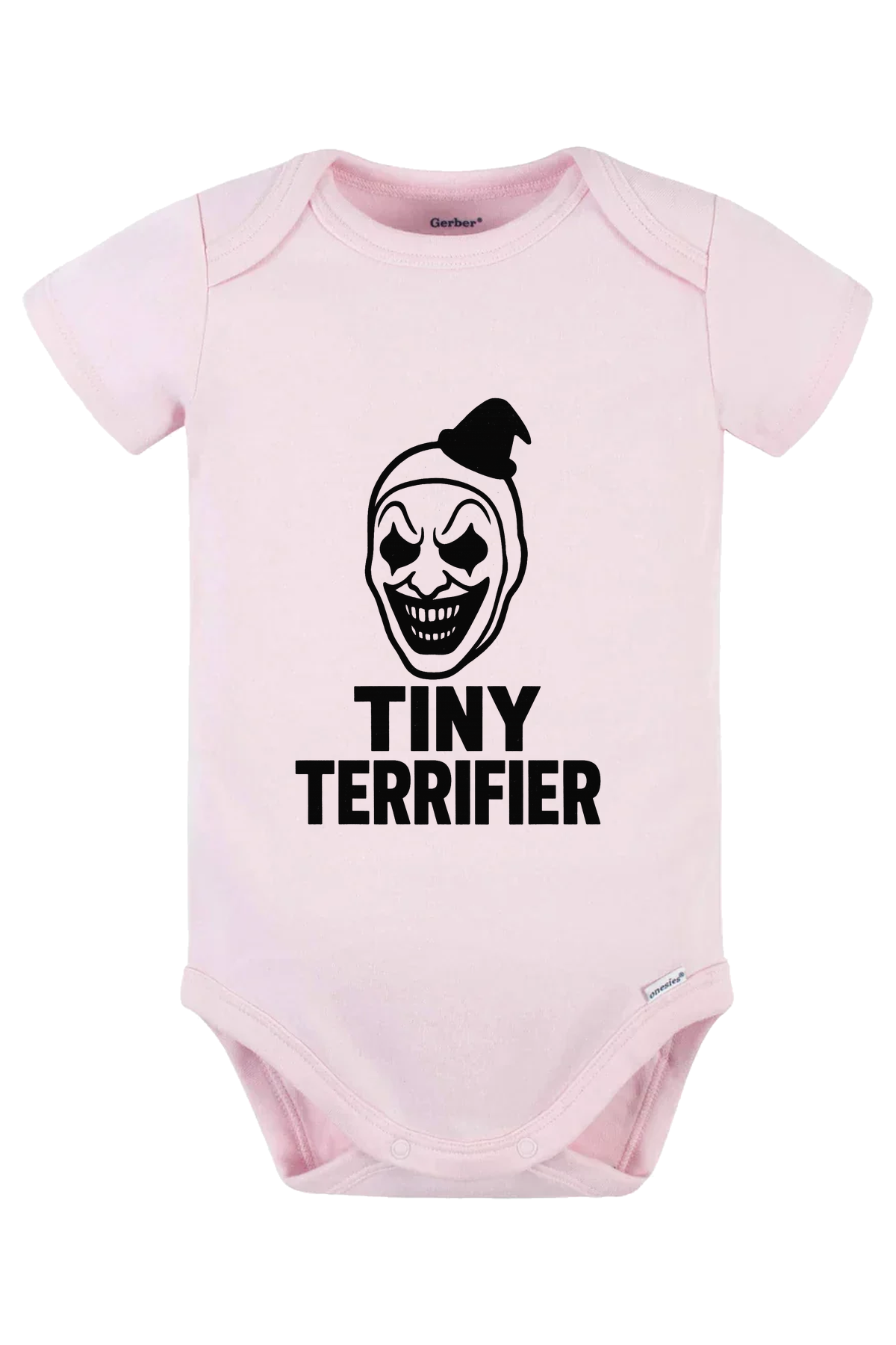 Tiny Terrifier Onesie - pink