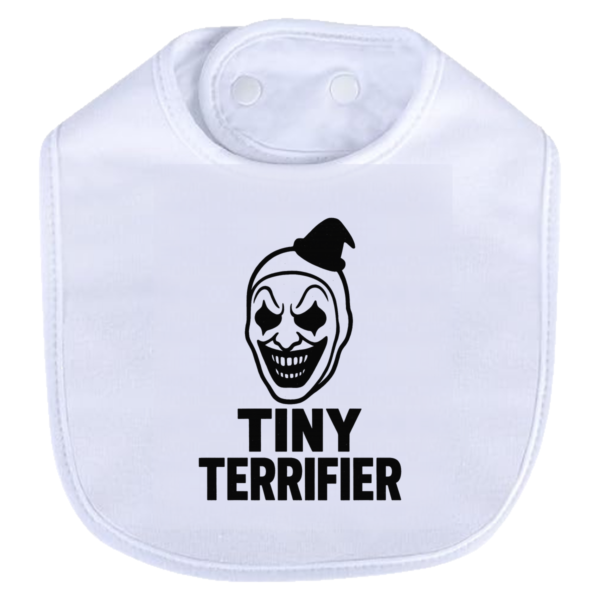 Tiny Terrifier Bib - white
