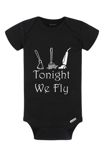 Tonight We Fly Onesie - black