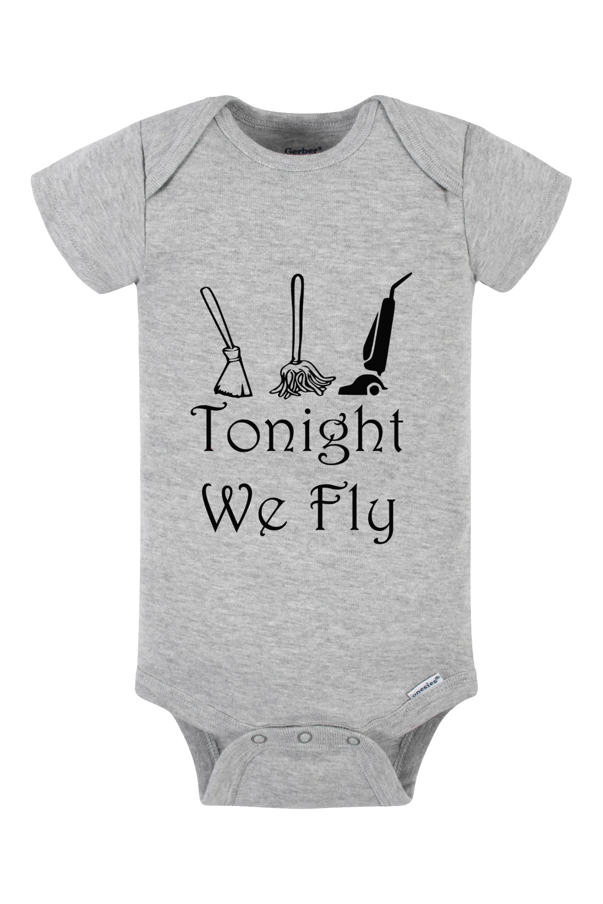 Tonight We Fly Onesie - gray