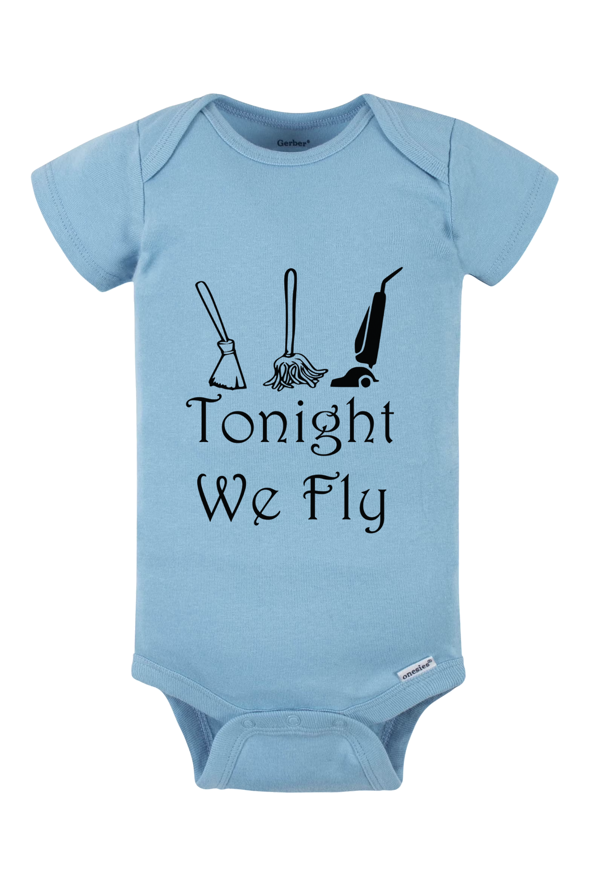 Tonight We Fly Onesie - light blue