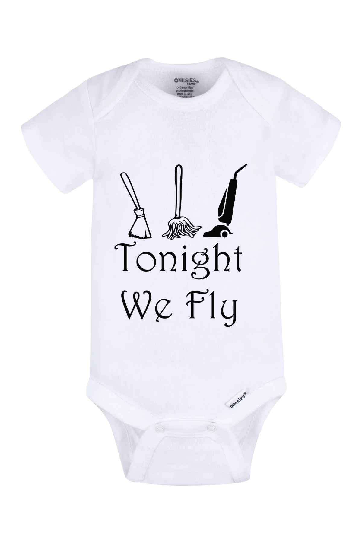 Tonight We Fly Onesie - white