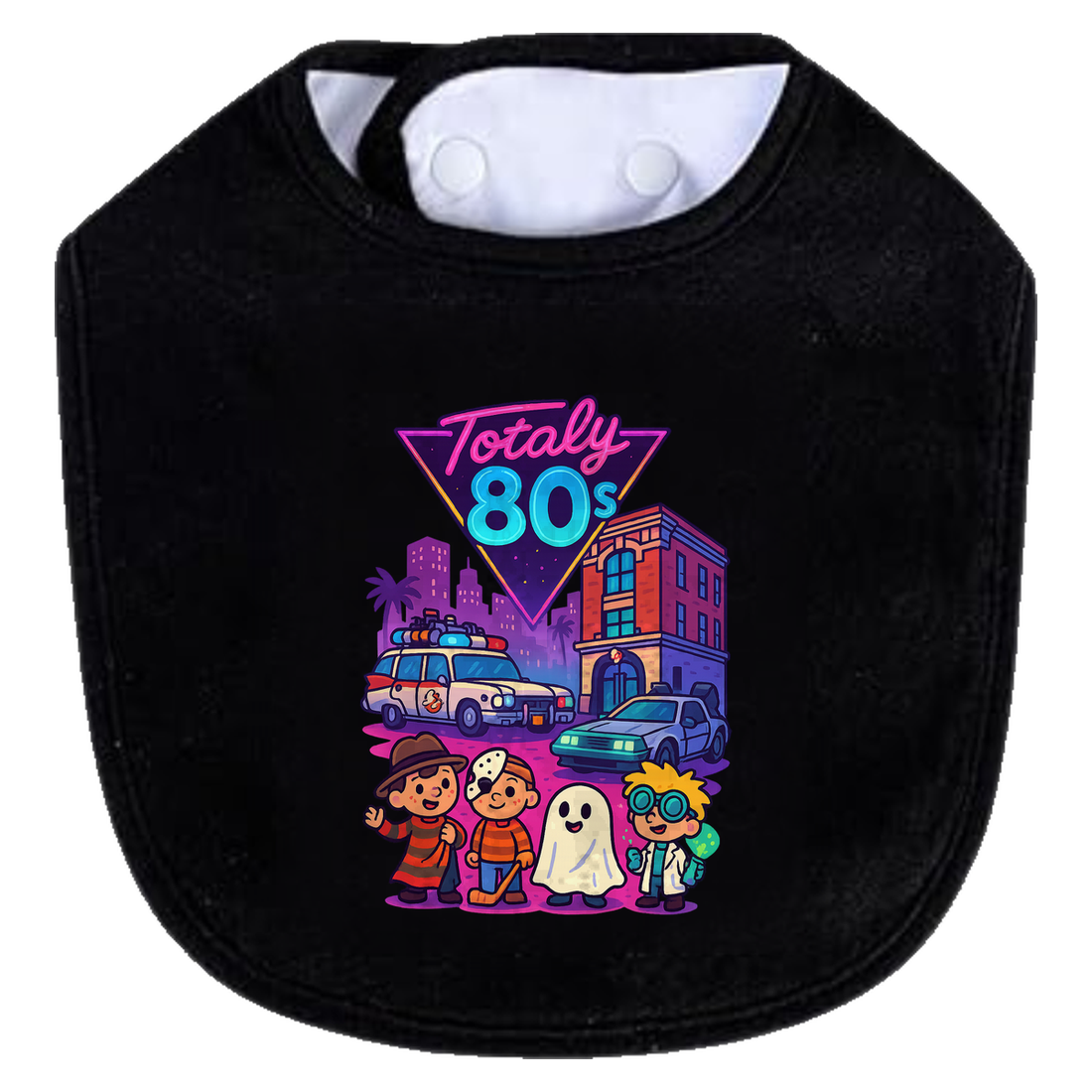 Totally80s Bib - white