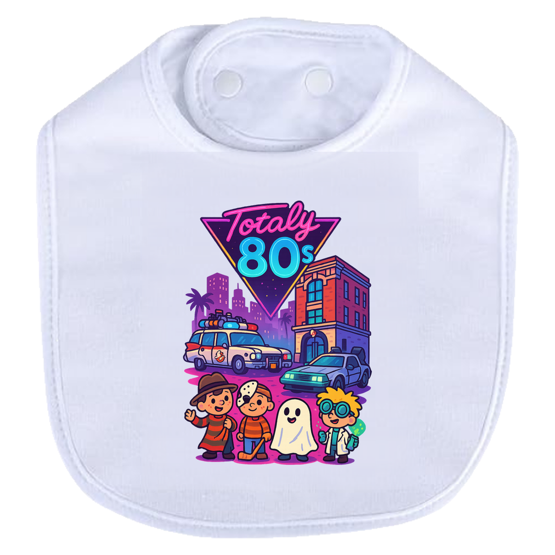 Totally80s Bib - white