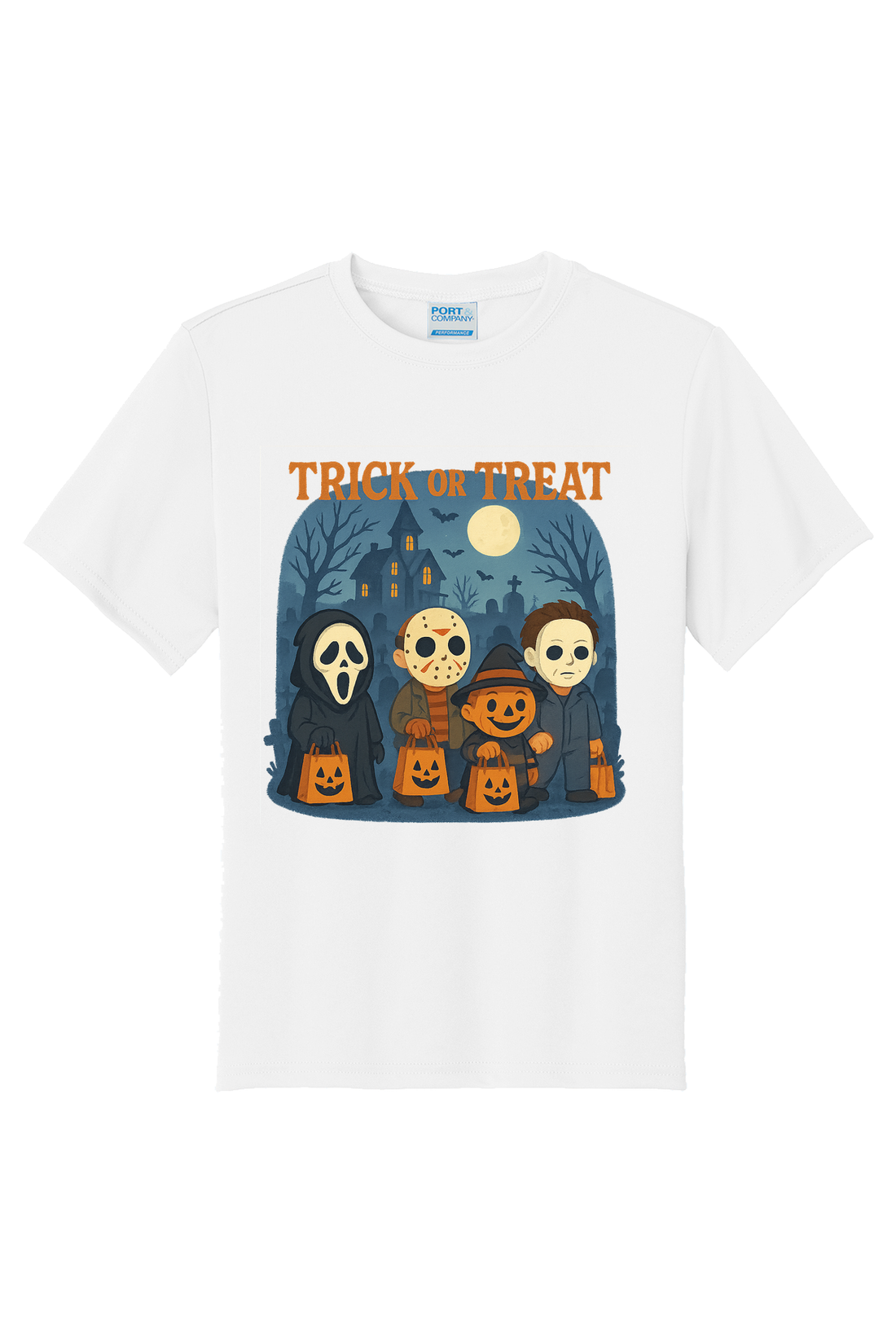 Trickor Treat Bag Words T-Shirt - white