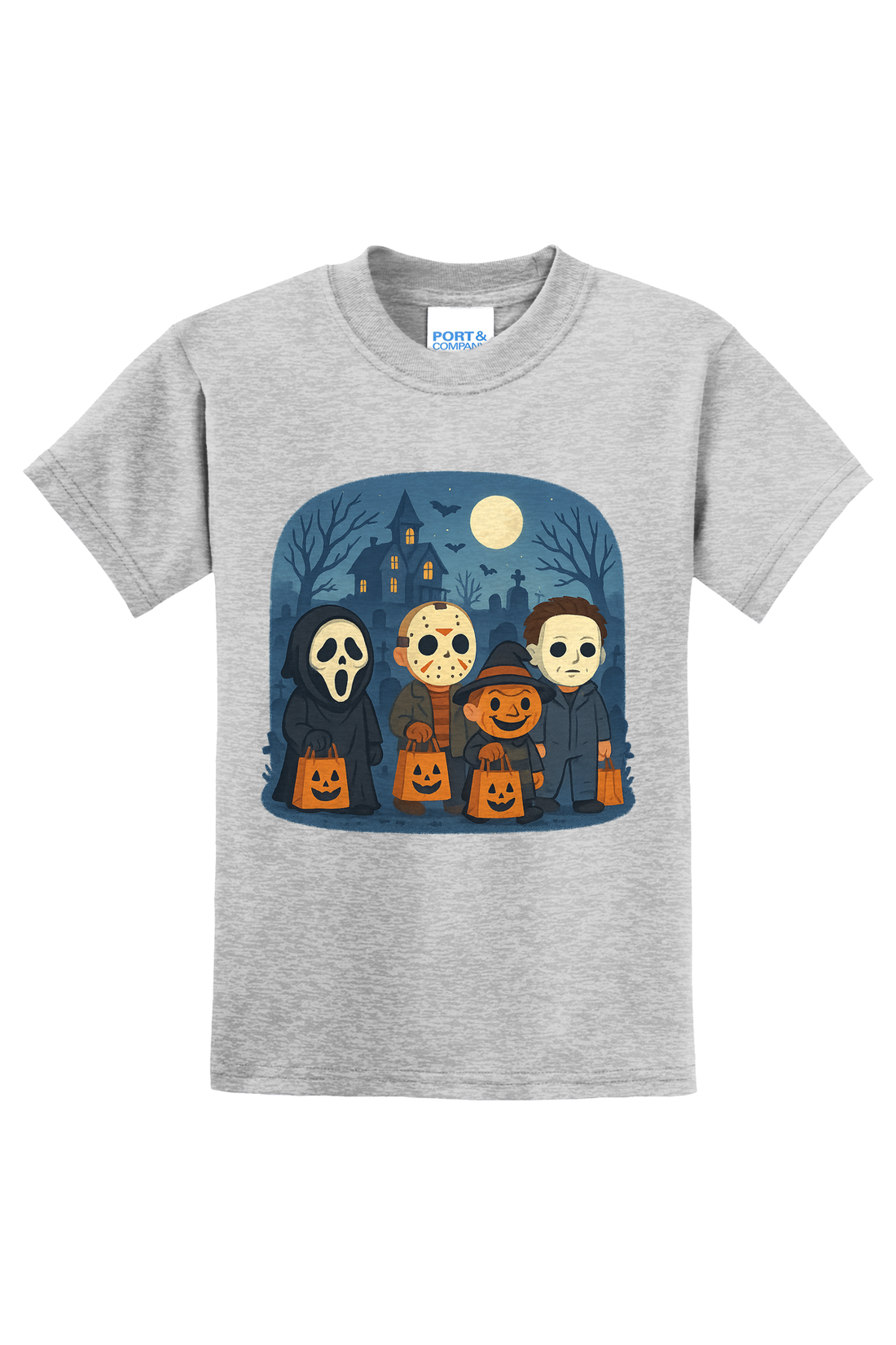 Trickor Treat Bags T-Shirt - gray