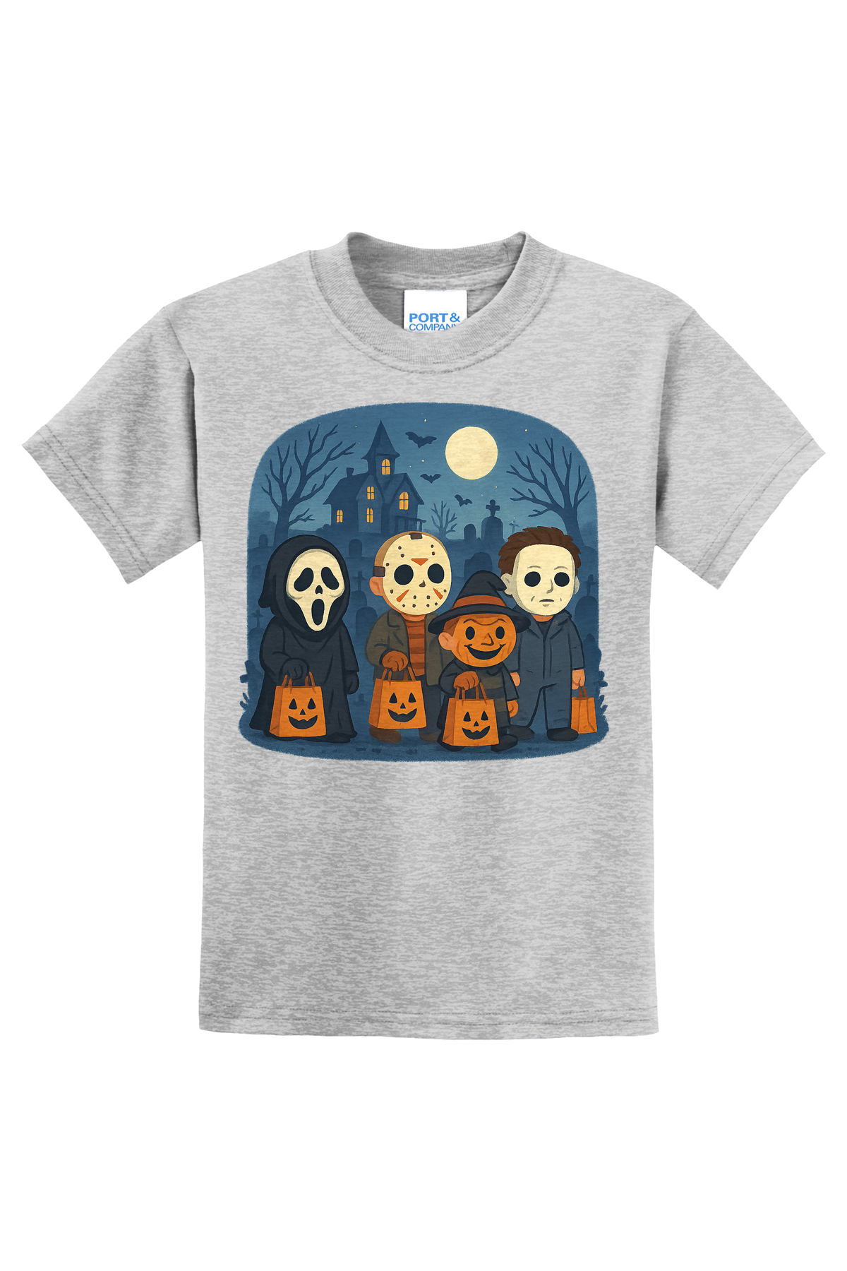 Trickor Treat Bags T-Shirt - gray