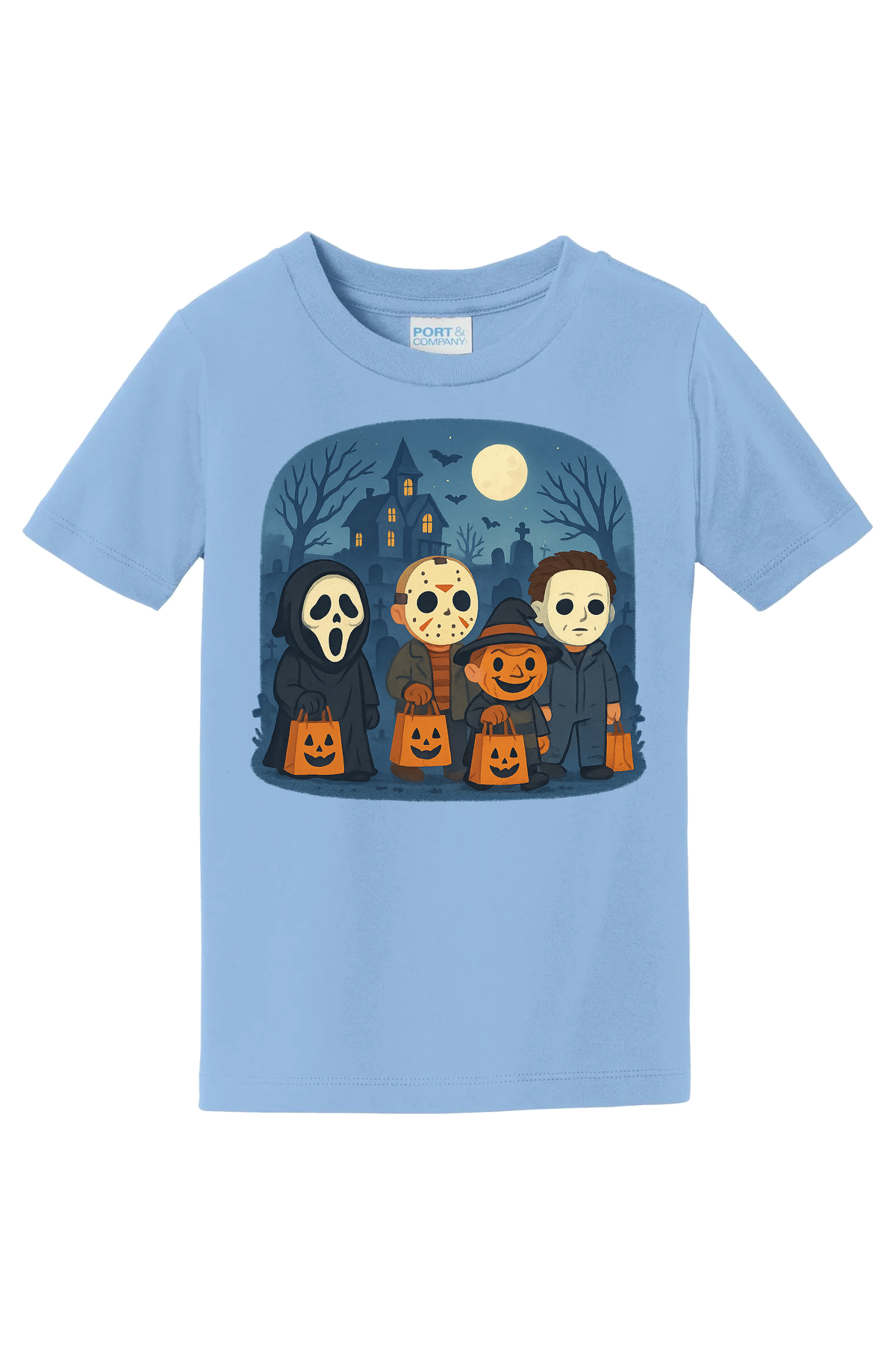 Trickor Treat Bags T-Shirt - light blue
