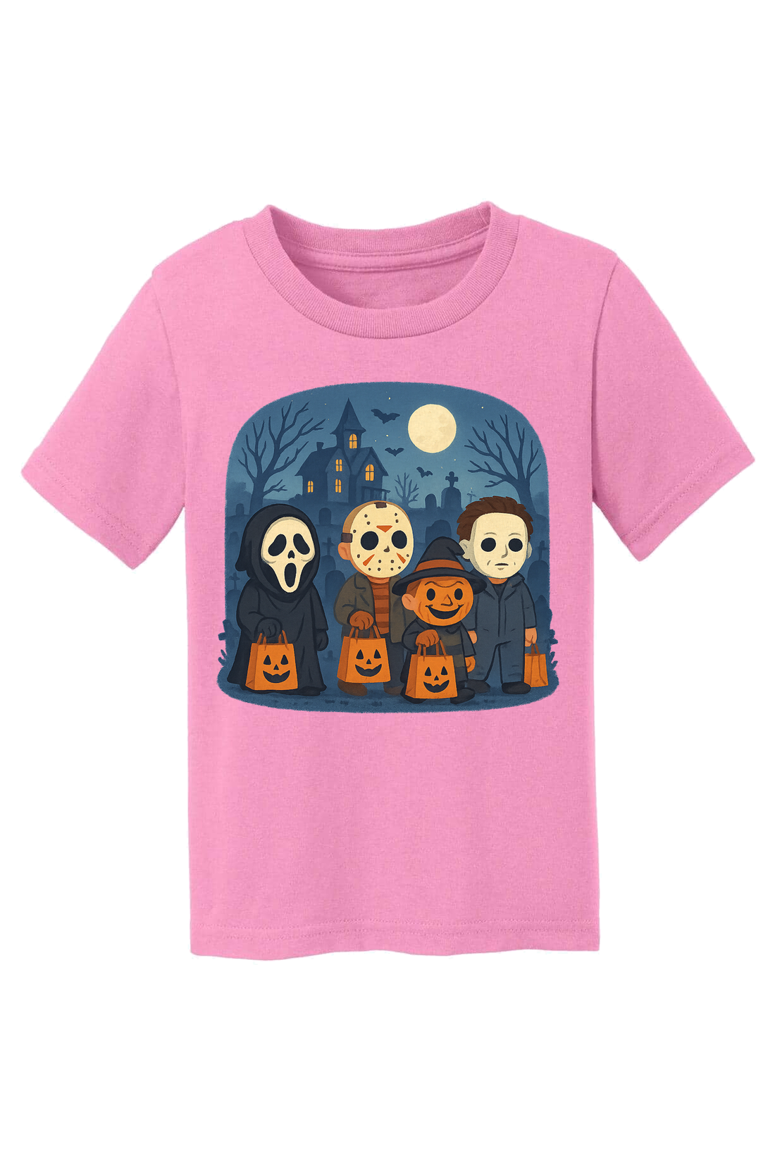 Trickor Treat Bags T-Shirt - pink