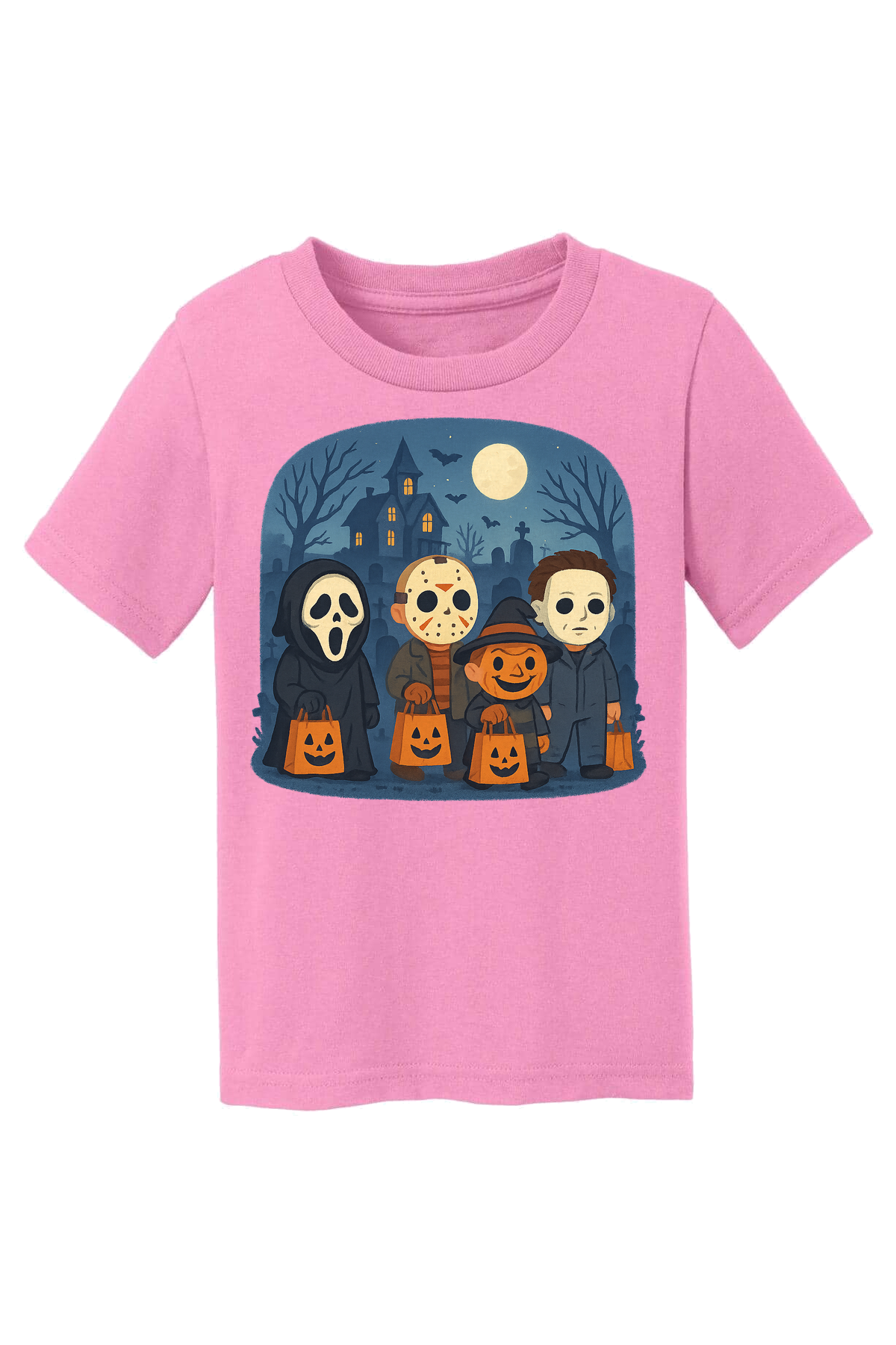 Trickor Treat Bags T-Shirt - pink