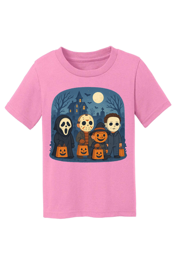 Trickor Treat Bags T-Shirt - pink