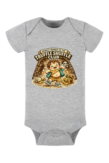 Truffle Shuffle Club Onesie - gray