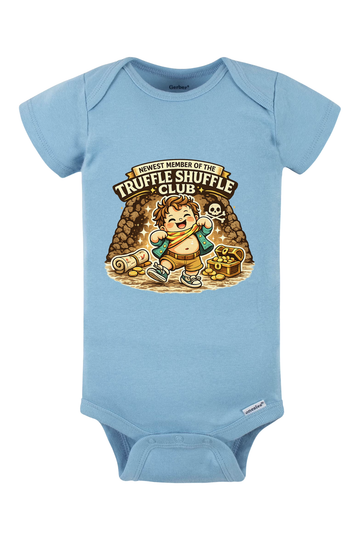 Truffle Shuffle Club Onesie - light blue