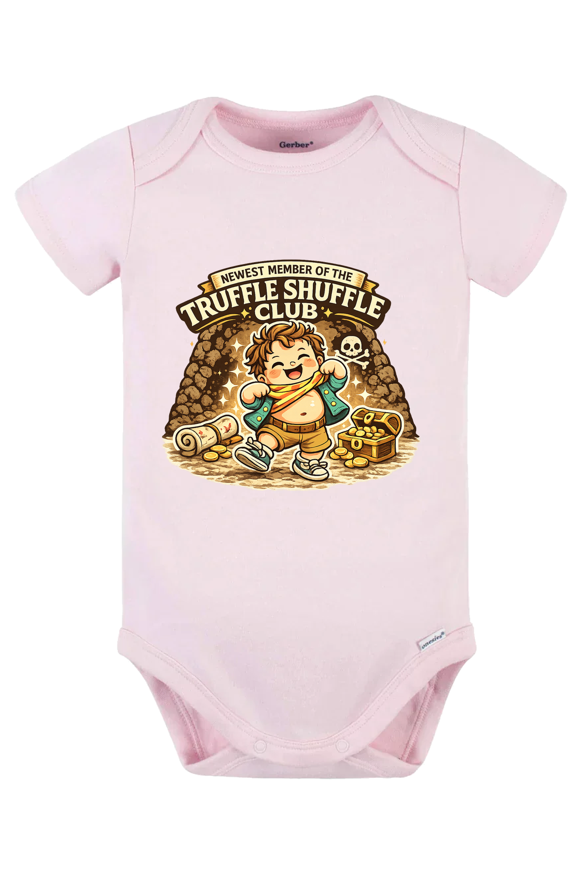 Truffle Shuffle Club Onesie - pink