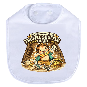 Truffle Shuffle Club Bib - white