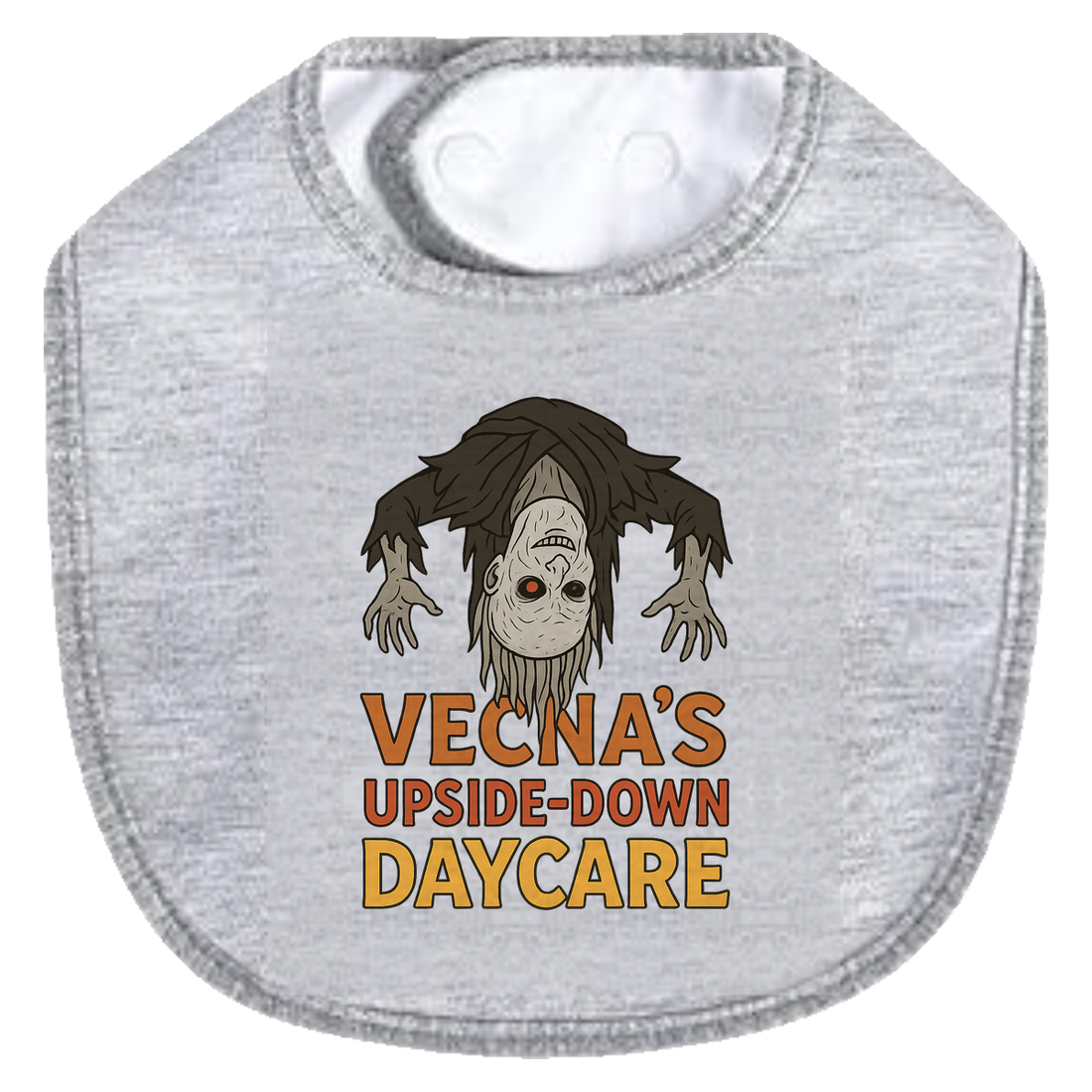 Vecna Daycare Bib - white