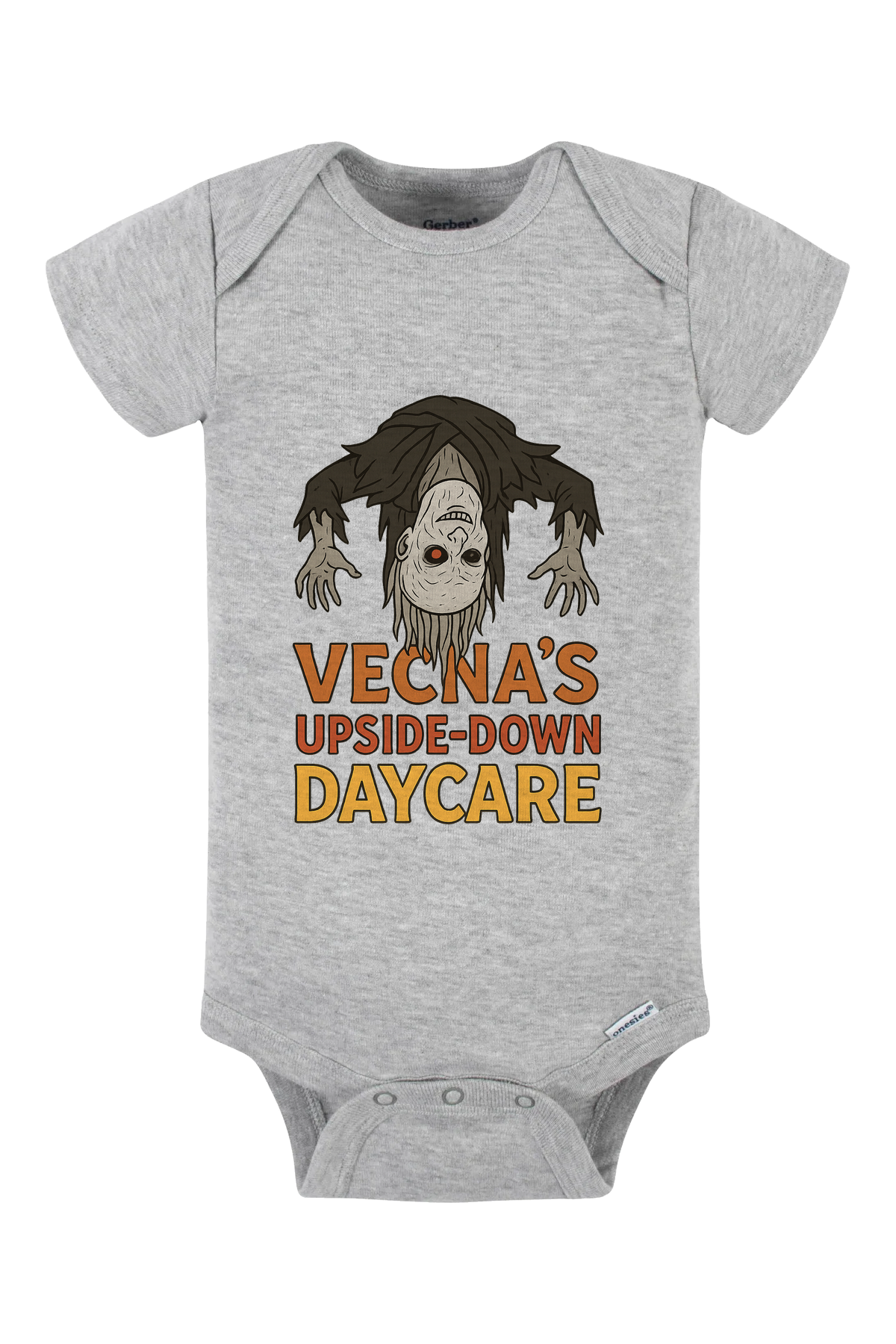Vecna Daycare Onesie - gray