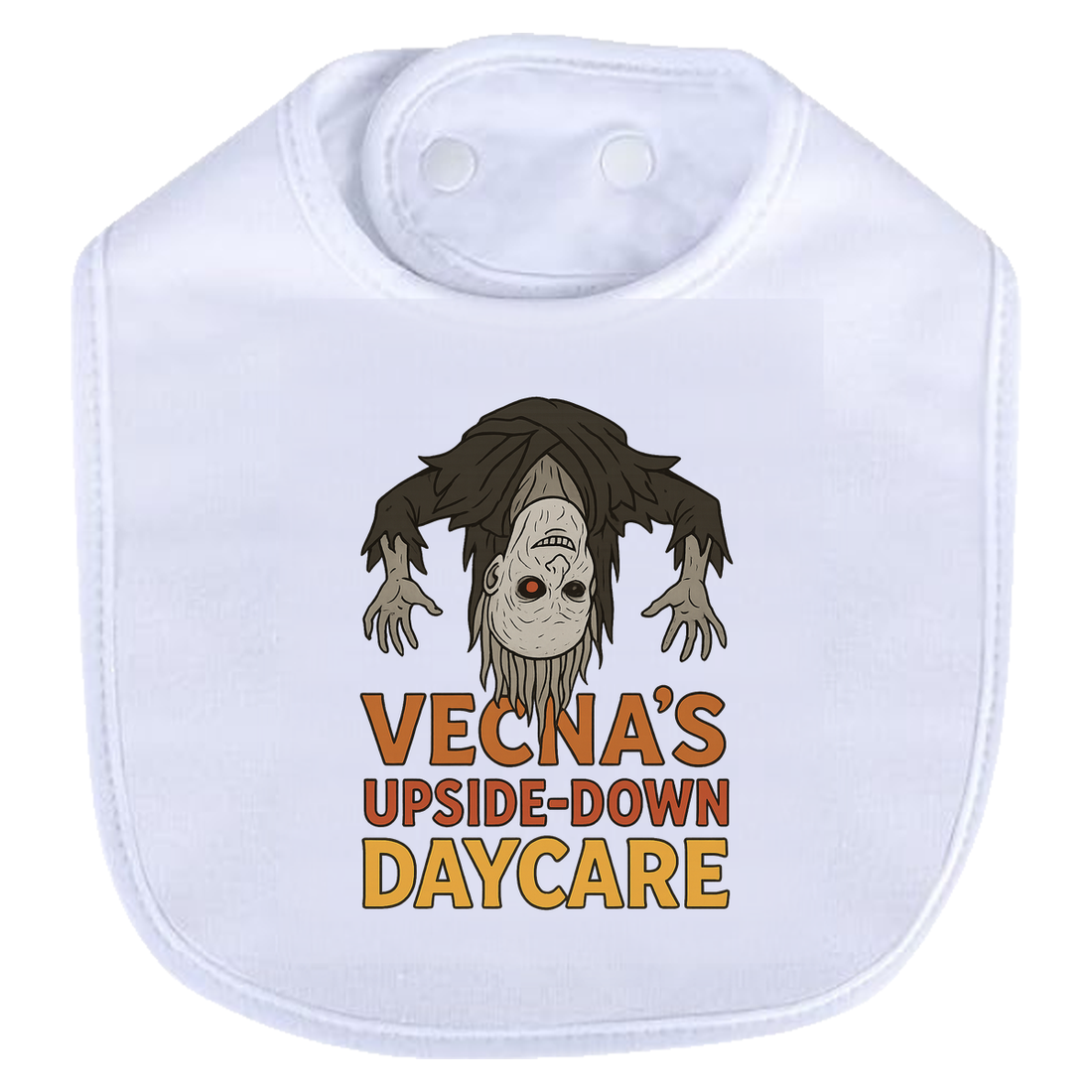 Vecna Daycare Bib - white