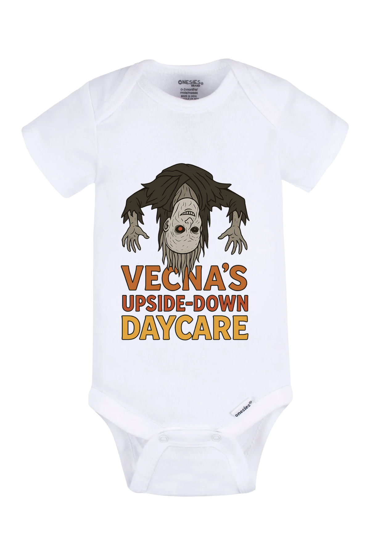 Vecna Daycare Onesie - white