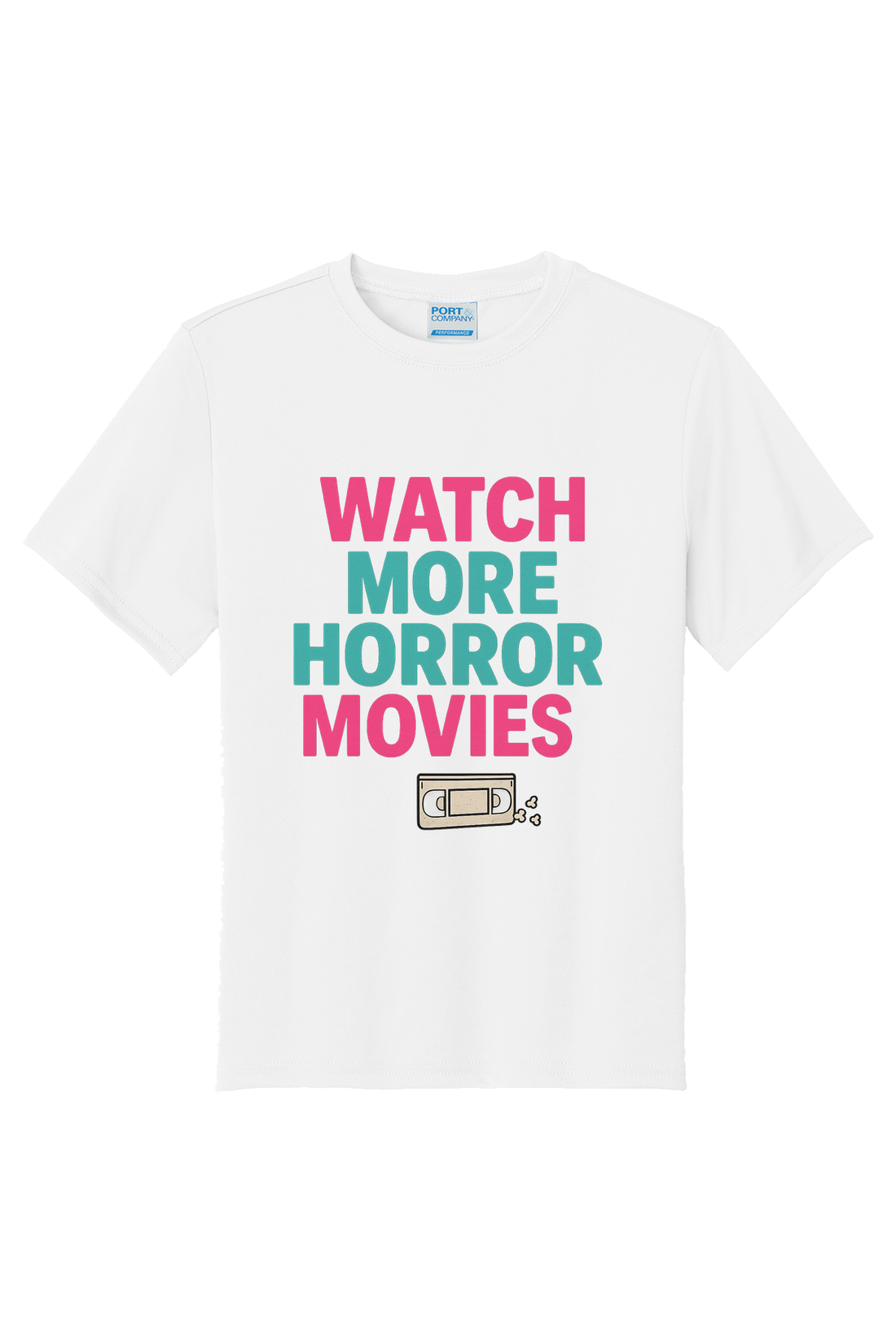 Watch More Horror Movies T-Shirt - black