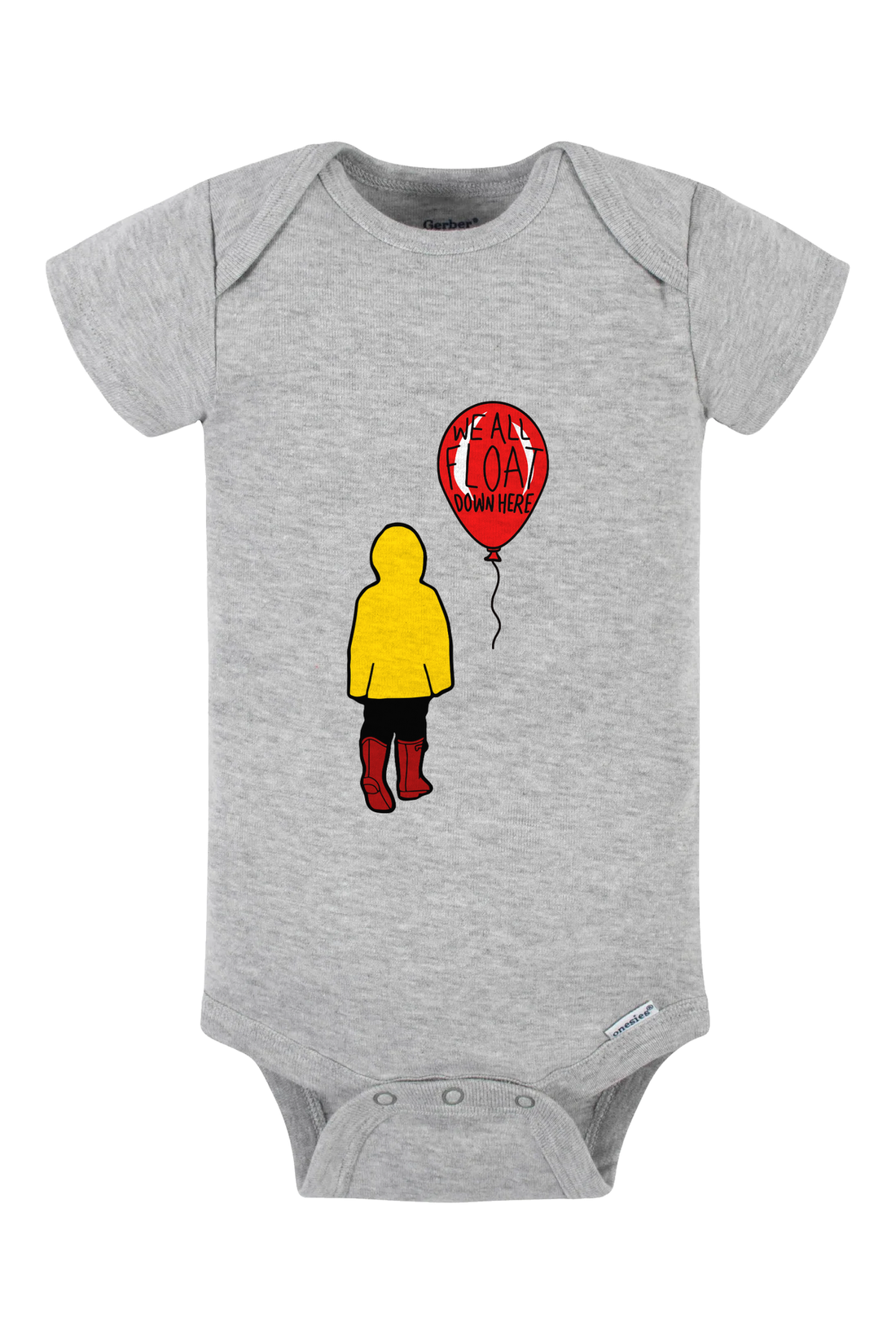 We All Float Down Here Onesie - black