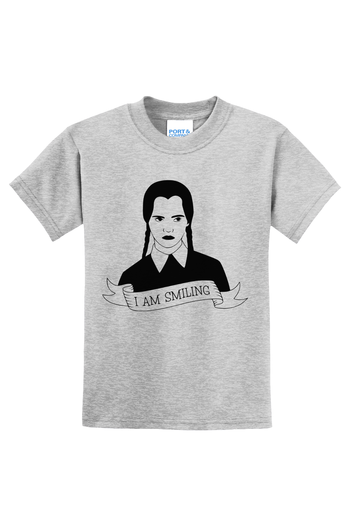 Wednesday Smiling T-Shirt - gray