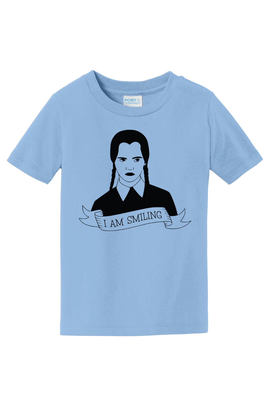 Wednesday Smiling T-Shirt - light blue