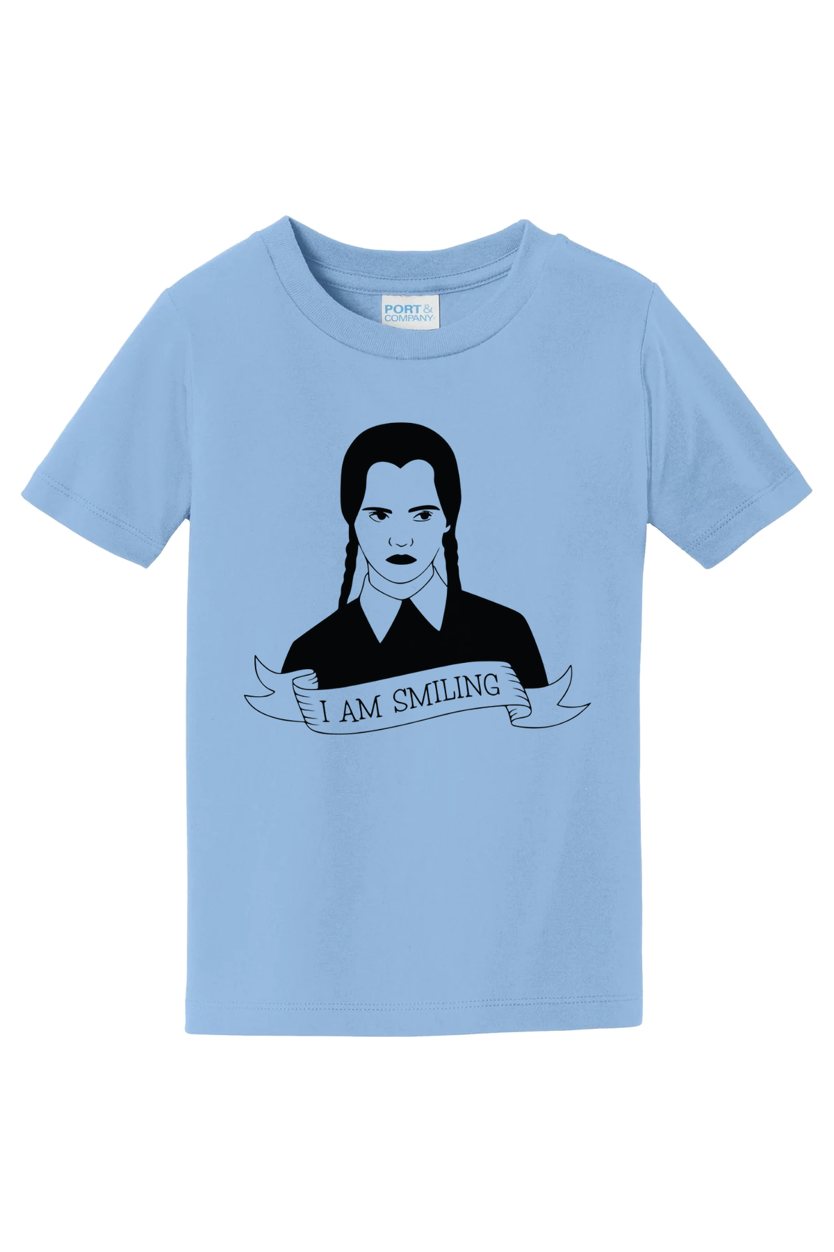 Wednesday Smiling T-Shirt - light blue