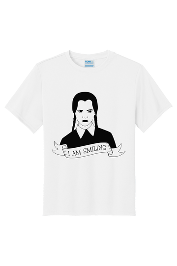 Wednesday Smiling T-Shirt - white