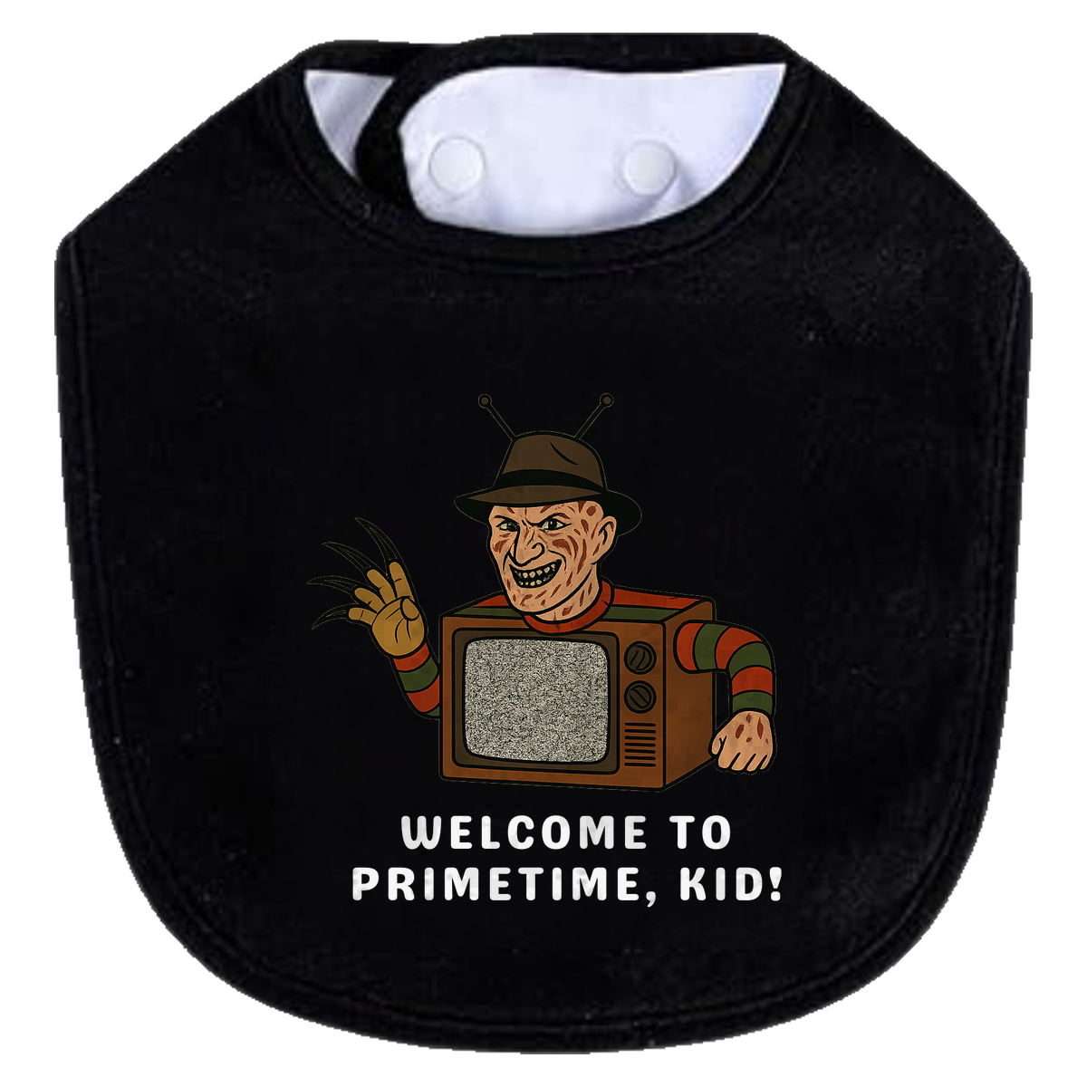 Welcome To Primetime Bib - black