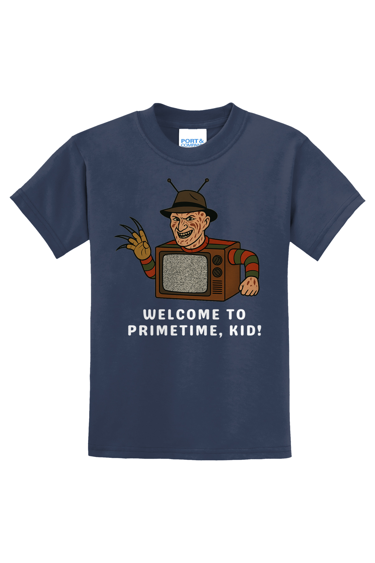 Welcome To Primetime T-Shirt - navy blue