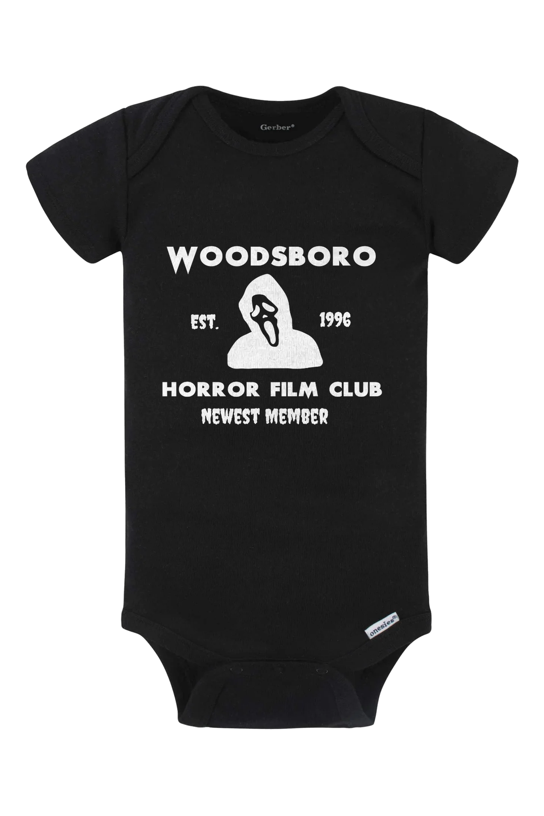 Woodsboro Film Club Onesie - black