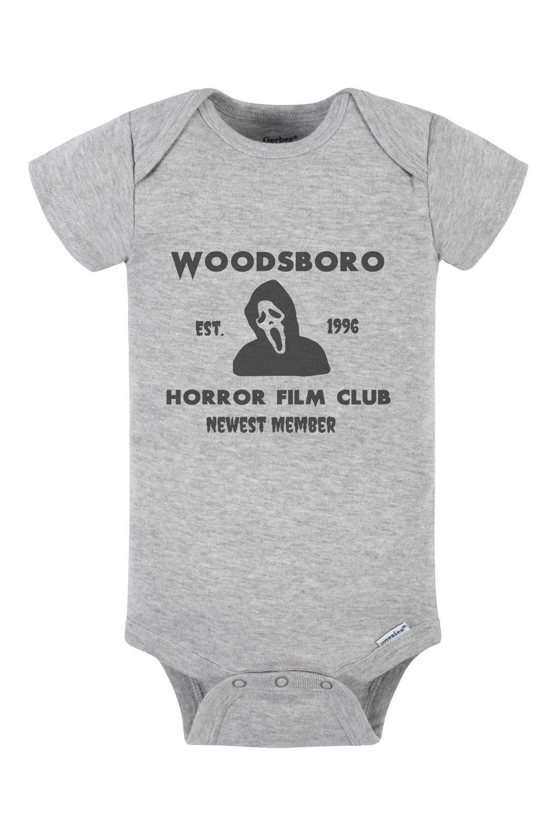 Woodsboro Film Club Onesie - black