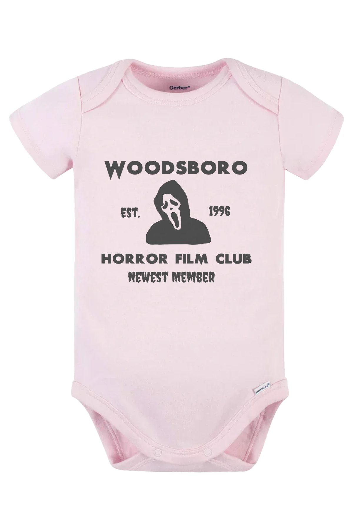 Woodsboro Film Club Onesie - pink