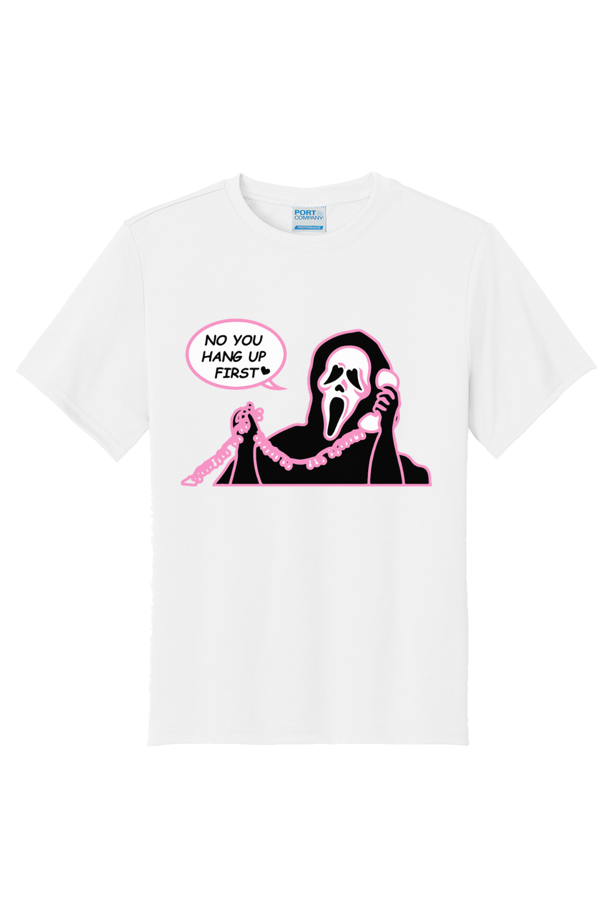 You Hang Up First T-Shirt - white