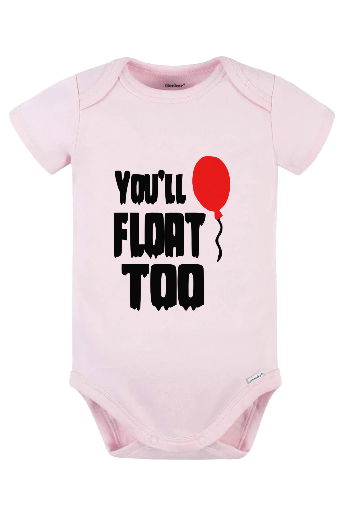 You’ll Float Too Onesie - pink