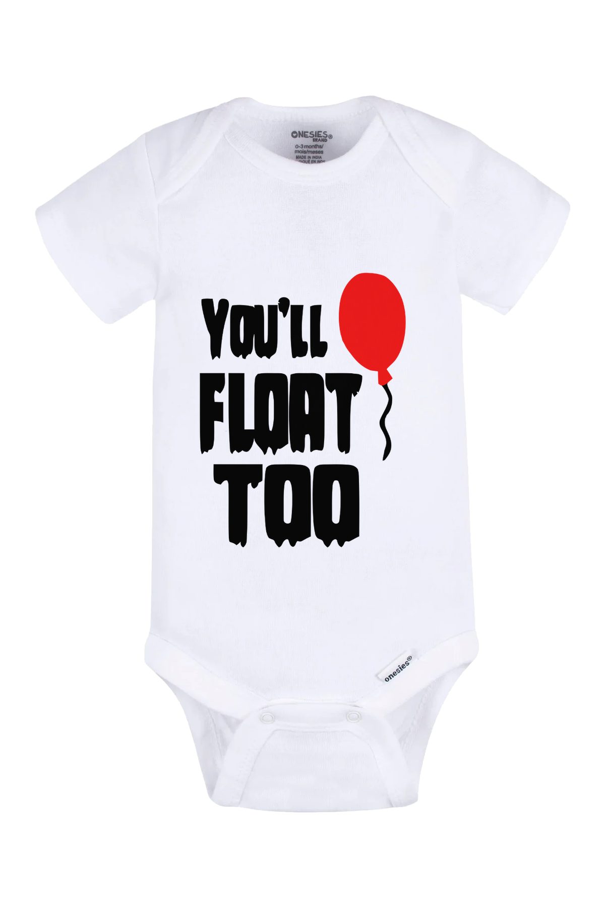 You’ll Float Too Onesie - white