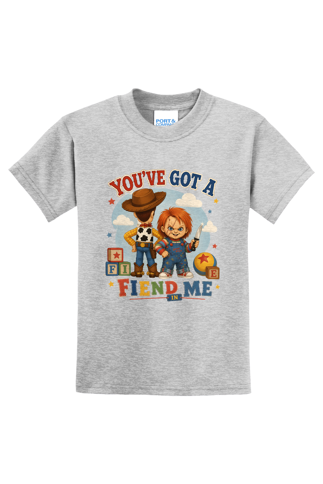 You've Got A Fiend In Me Storybook T-Shirt - gray