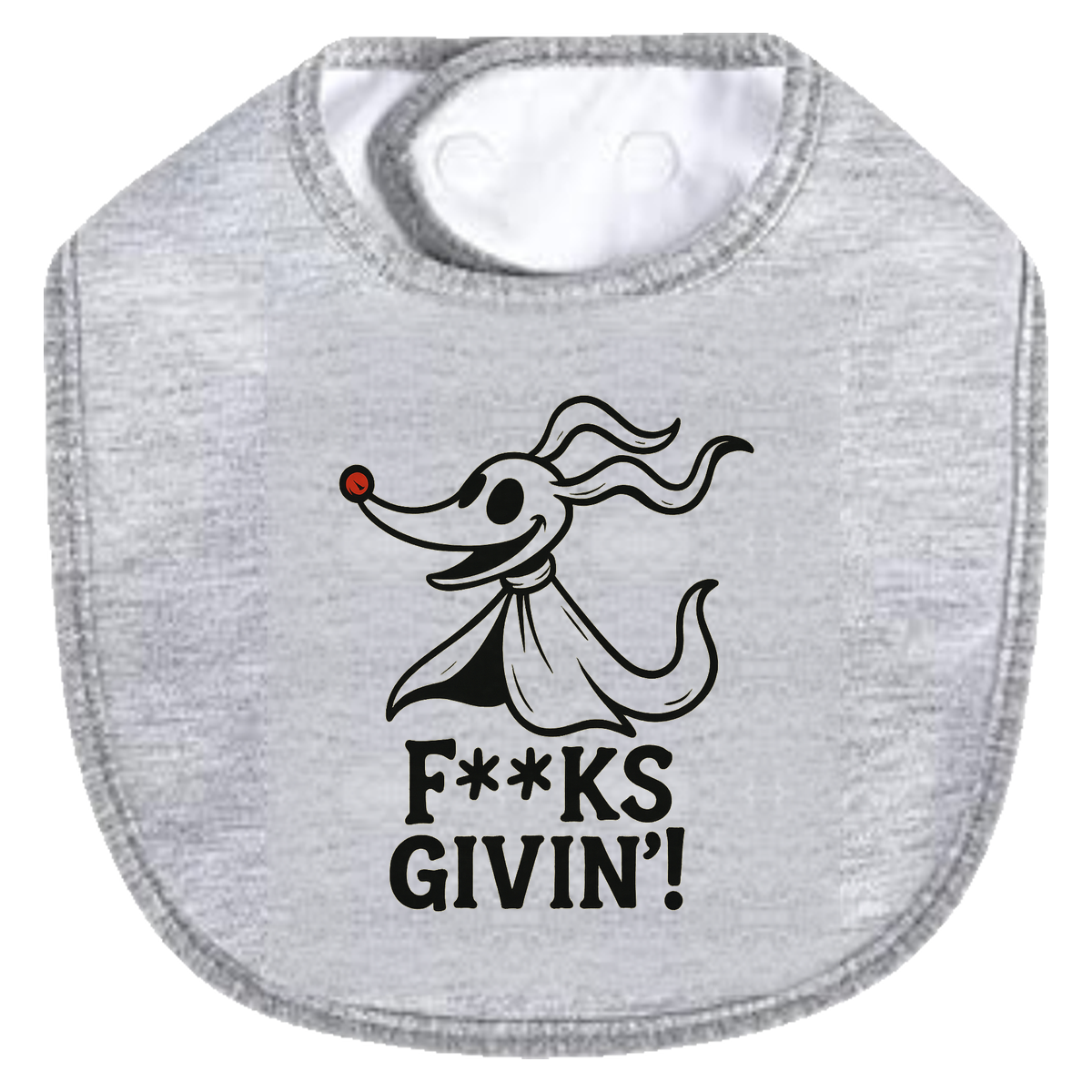 Zero Fs Givin Bib - gray