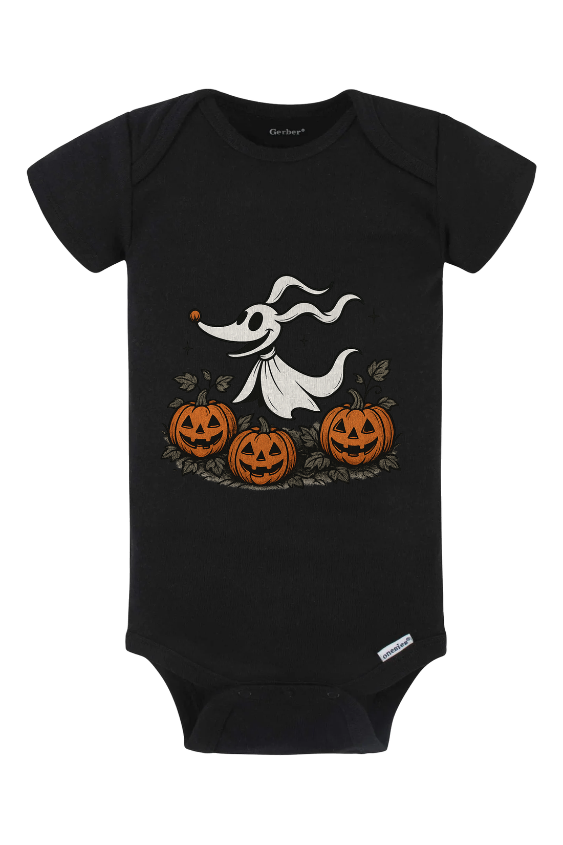 Zero Pumpkins Onesie - gray